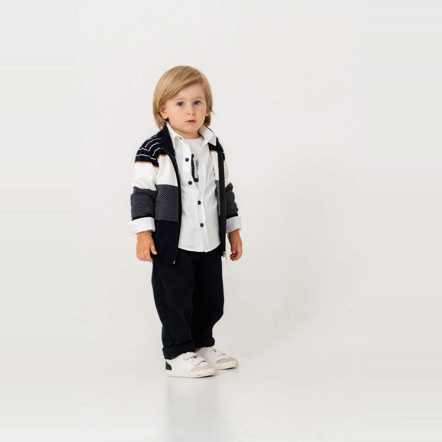 Stylish James Boys 4PC Sweater Set