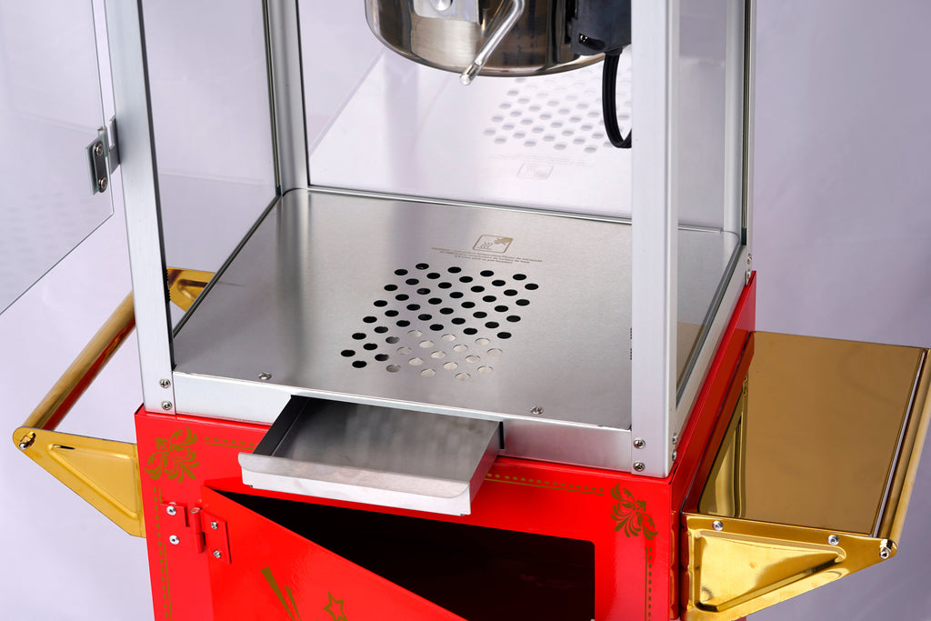 8oz Red Canadian Commercial Popcorn Machine with Stand 8oz