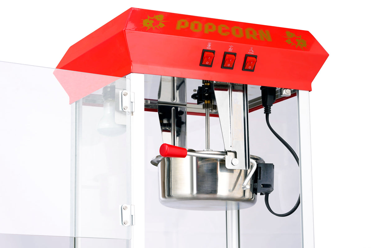 8oz Red Canadian Commercial Popcorn Machine