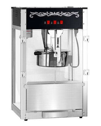 16oz Black Canadian Commercial Popcorn Machine