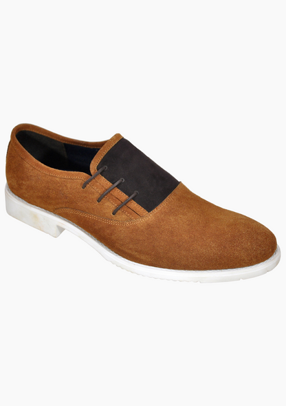 OHM Three Punched Side Lace Up Elegant Business Leather Shoes