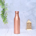 Plain Matt Finished Copper Water Bottle
