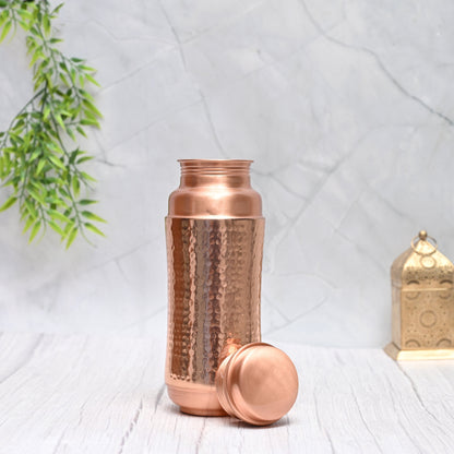 Pure Copper Water Bottle 1300ML | Jumbo Ayurvedic Vessel | Sama Homes