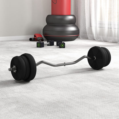 50LBS Barbell Weight Set, Adjustable Weights with Curl Bar for Home Gym Women and Men Weight Lifting Training