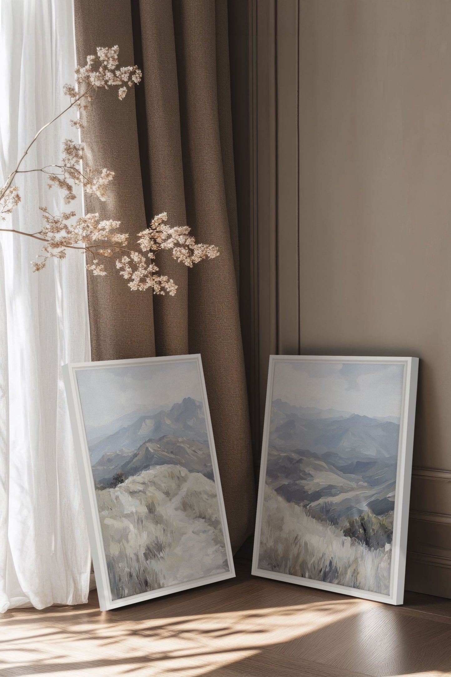 ECLIPSED VALLEYS DUO (2 Oeuvres sur toile étirée)