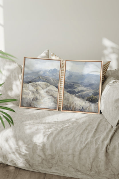 ECLIPSED VALLEYS DUO (2 Oeuvres sur toile étirée)