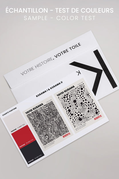 COMBINAISON KUSAMA (2 Oeuvres sur toile étirée)