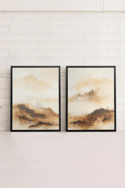 AMBER WAVES DUO (2 Oeuvres sur toile étirée)