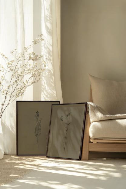 DUO ESPRIT SAUVAGE (2 Oeuvres sur toile étirée)