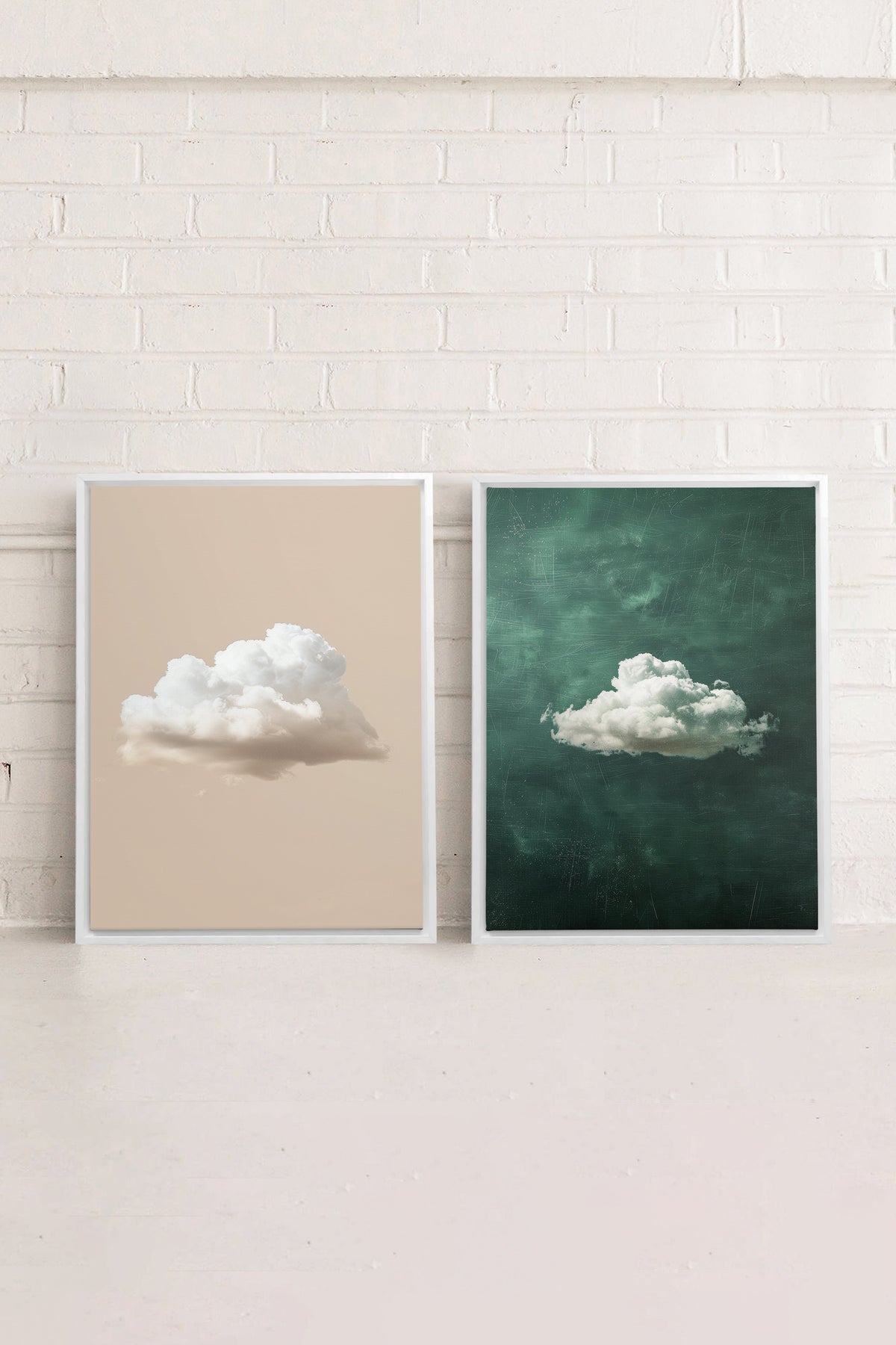 CLOUD SET (2 Oeuvres sur toile étirée)