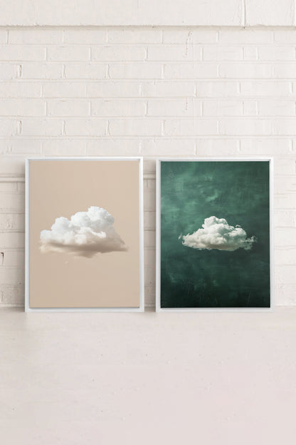 CLOUD SET (2 Oeuvres sur toile étirée)