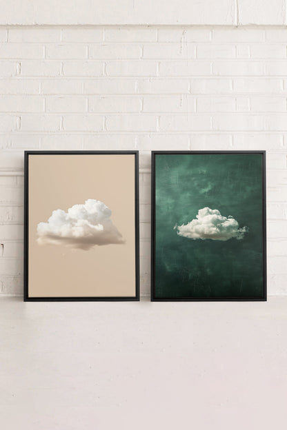 CLOUD SET (2 Oeuvres sur toile étirée)