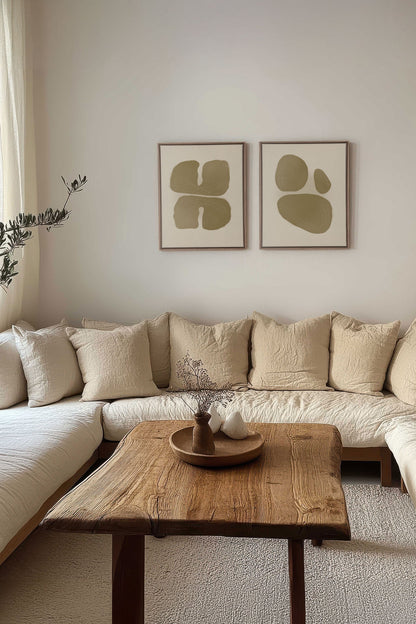 COMBINAISON M TON INTÉRIEUR (2 Oeuvres sur toile étirée)