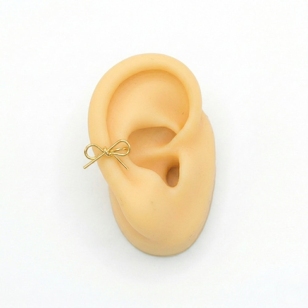 Dainty Bow Ear Cuff | Earrings