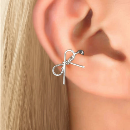 Dainty Bow Ear Cuff | Earrings