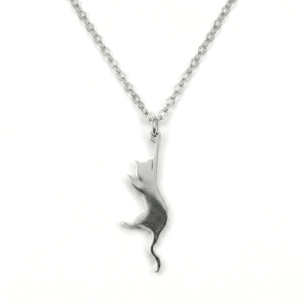 Hang In There Kitty Pendant | Necklace