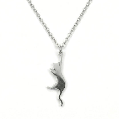 Hang In There Kitty Pendant | Necklace