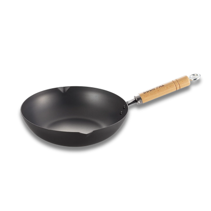 Yoshikawa Cook-Pal Ren Deep Frying Pan 28cm– Nitrided Carbon Steel, Made in Japan