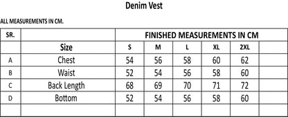 Versatile Denim Vest with Hoodie