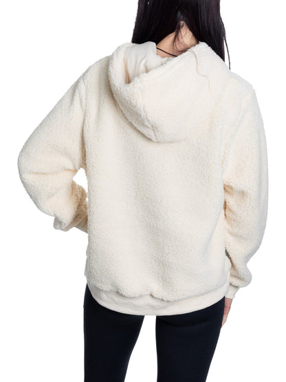 Montreal Canadians Ladies Sherpa Hoodie with Premium Chenille Logo