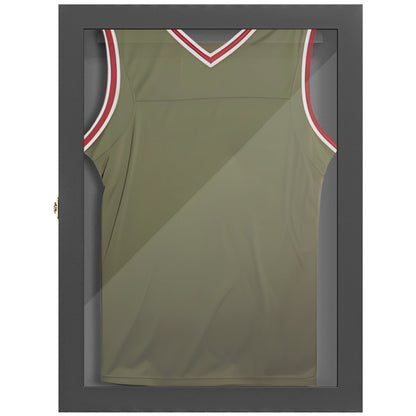 24" x 32" Hockey Jersey Frame, Jersey Shadow Box for Basketball Football Baseball, Black