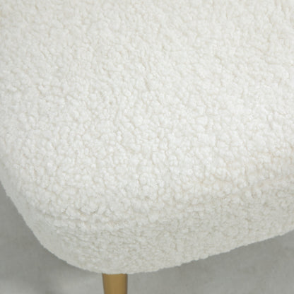 Lounge Chair for Bedroom Living Room Chair with Soft Upholstery and Gold Legs Pink