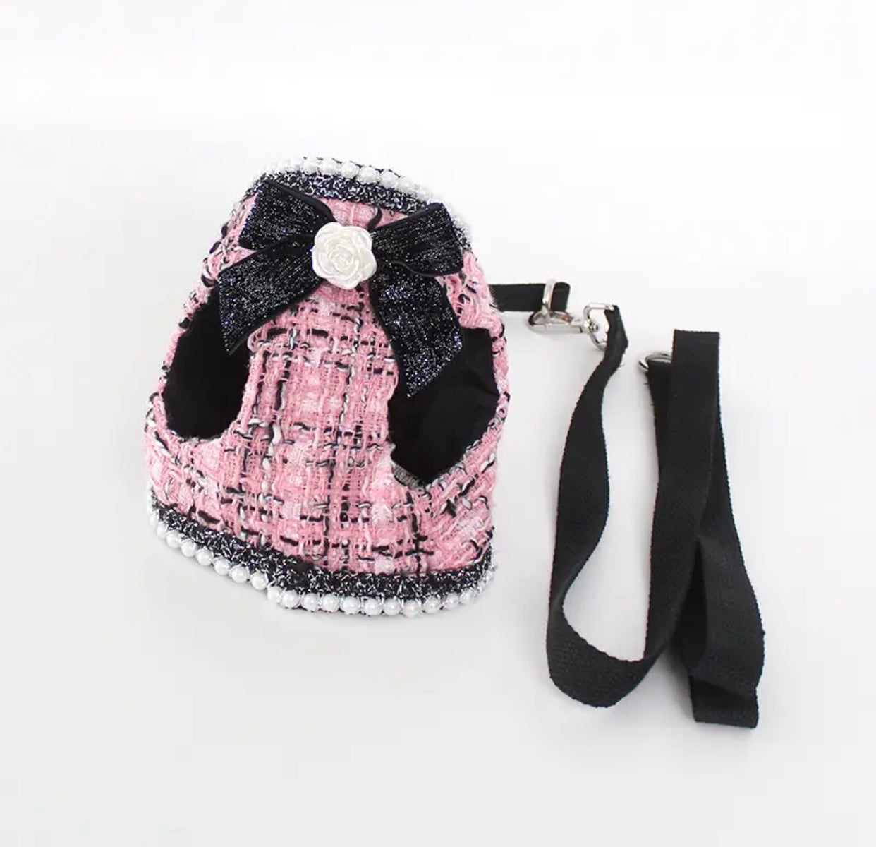 Aman Tweed Dog Harness and Leash Set | Dog Walking Outfit