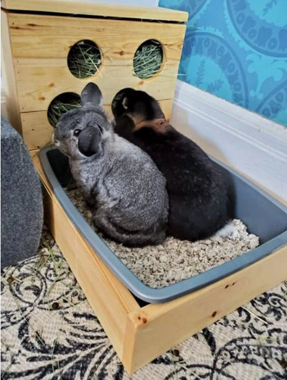 Four Hole Hay Feeder and Litter Box