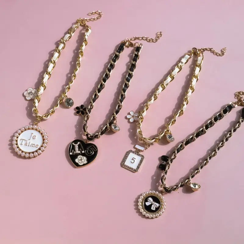 Coco Charm Dog Necklace | Elegant Pet Jewelry Accessory