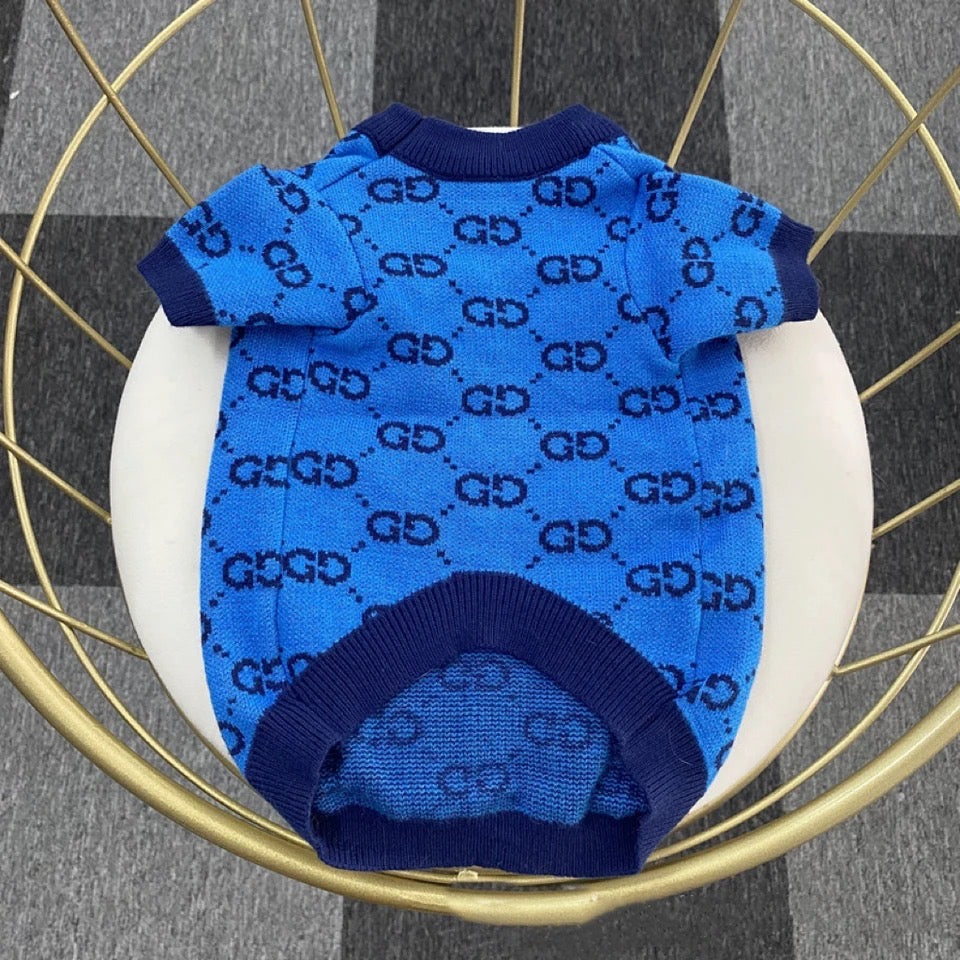 Gigi Royal Sweater | Dog Knit Sweater