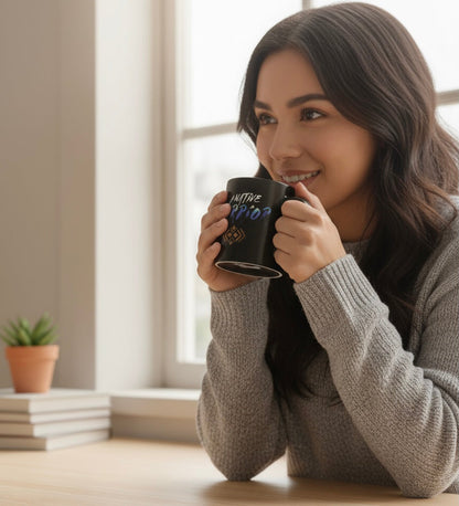 Southwestern Style Black Ceramic mug