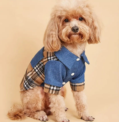 Lenny Dog Shirt | Dog Button Shirt for Dogs