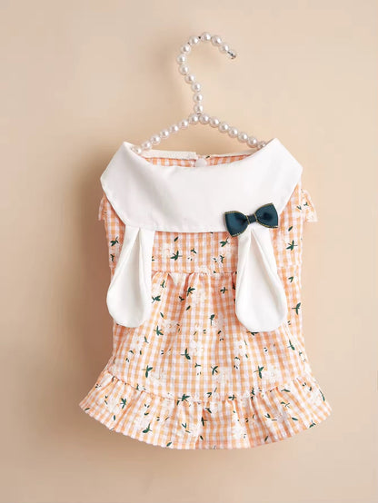 Peach Easter Bunny Dress – Easter Dog Dress