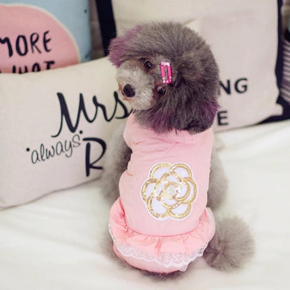 Coco Chewnel Winter Dog Jumpsuit | Full Body Cold Weather Onesie
