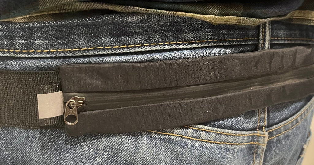 Europe Bound Waterproof Money Belt with Expandable Secret Pocket & Stretch fit to 50"