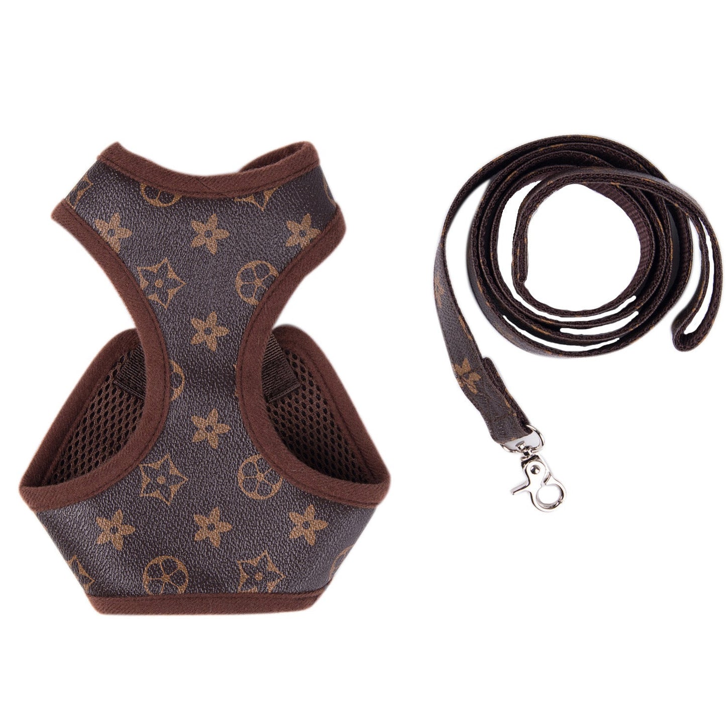 Chewy Vuitawn Dog Harness and Leash Set | Dog Harness Set