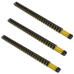 Aluminum Socket Organizer Rails With Rubber End Caps