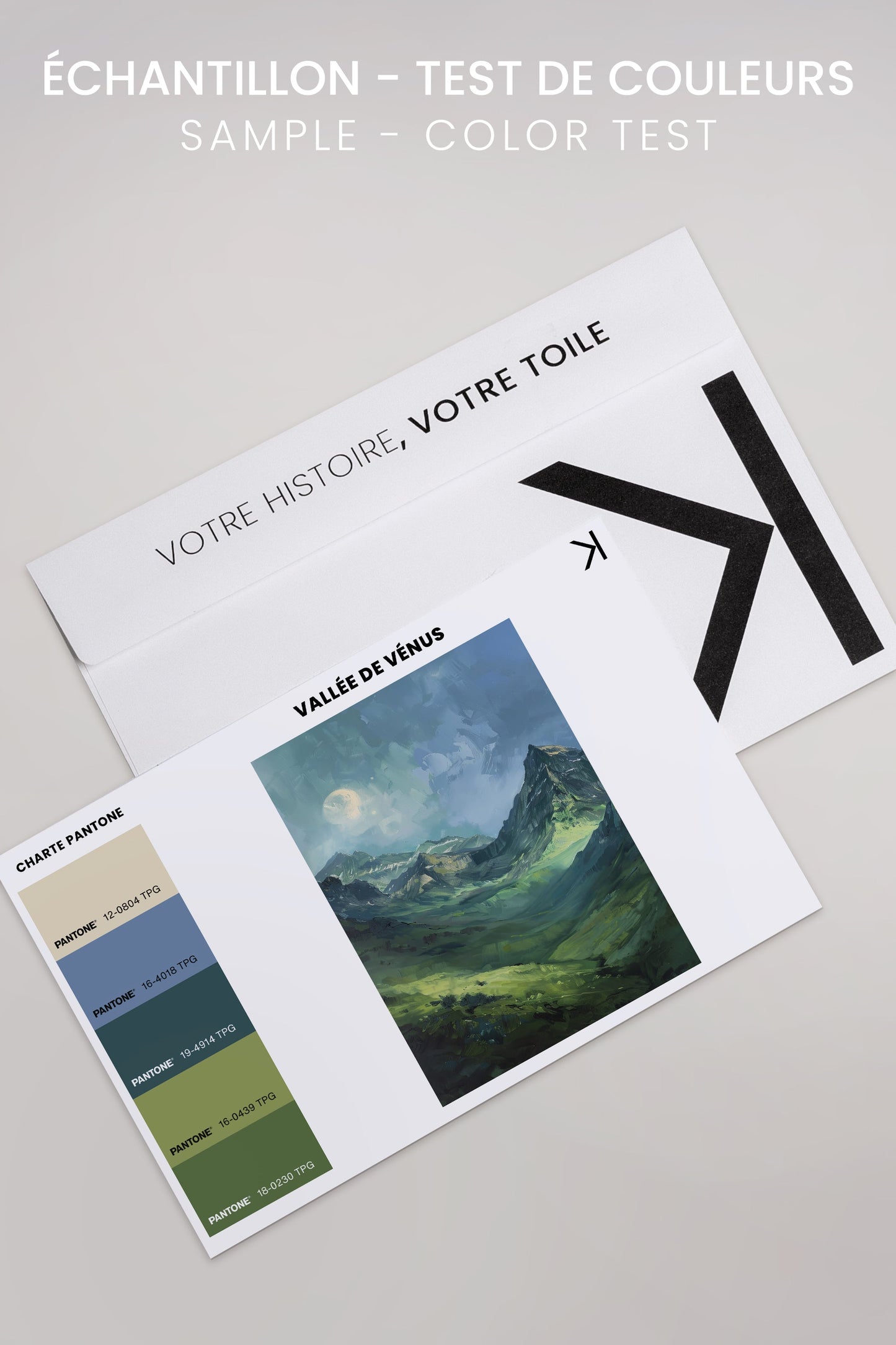 VALLÉE DE VÉNUS, Oeuvre sur toile étirée