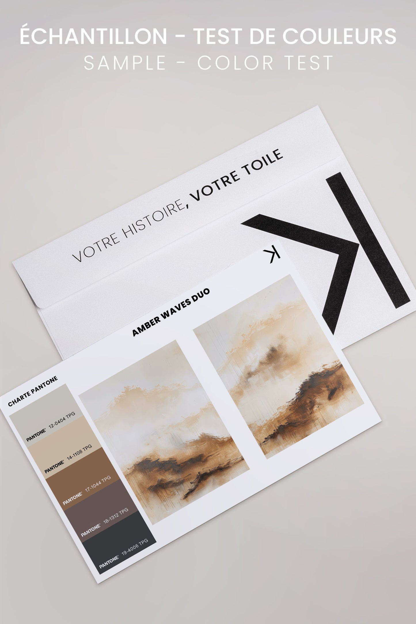 AMBER WAVES DUO (2 Oeuvres sur toile étirée)