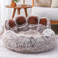 Bear Paw Hand Plush Pet Bed – Luxury Cozy Bed for Pets