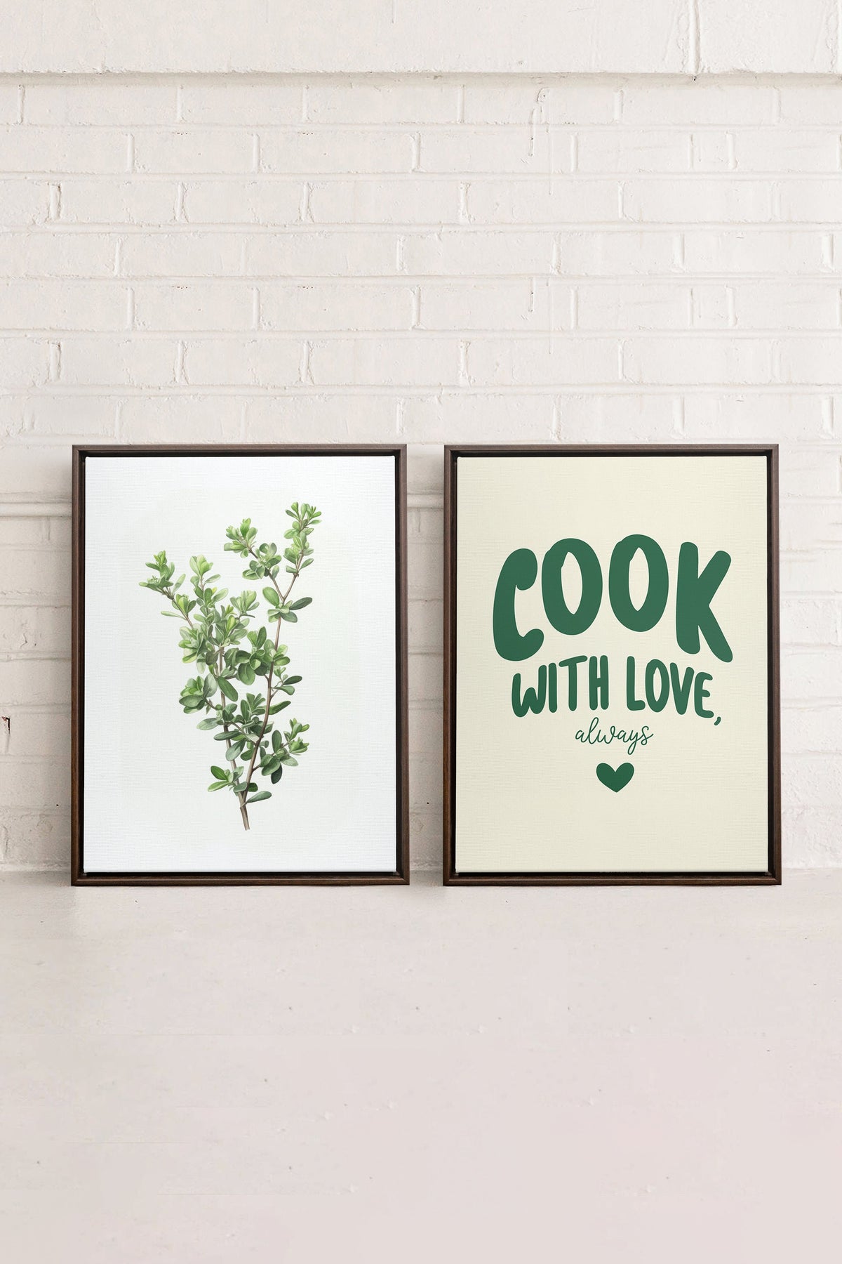 COMBINAISON CUISINE (2 Oeuvres sur toile étirée)