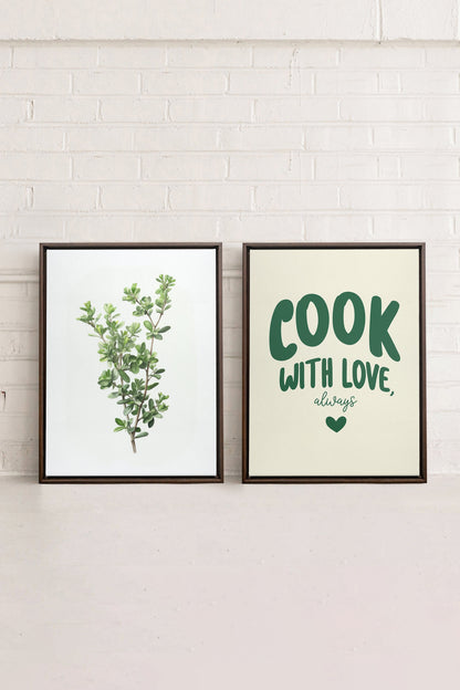 COMBINAISON CUISINE (2 Oeuvres sur toile étirée)