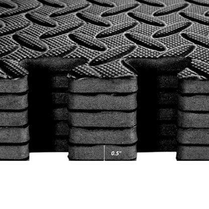 HAJEX Interlocking Exercise Gym Floor Mat - Pack of 6