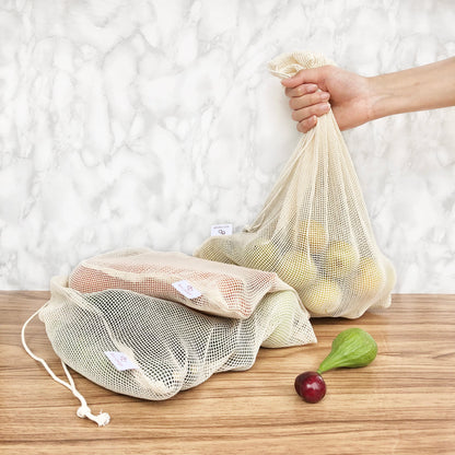 Cotton Produce Bags (Set of 3)