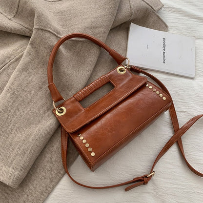 Western Style Leather Handbag