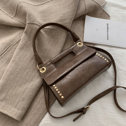 Western Style Leather Handbag