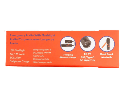 Emergency Radio with Built-in Flashlight