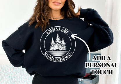Circle Personalized Lake Sweatshirt | Custom Apparel