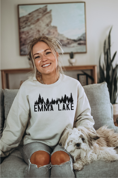 Tree Line Personalized Lake Sweatshirt