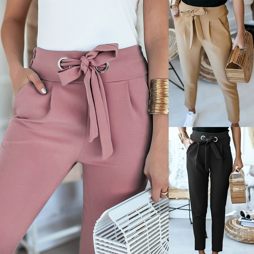 Tied Office Lady Pants